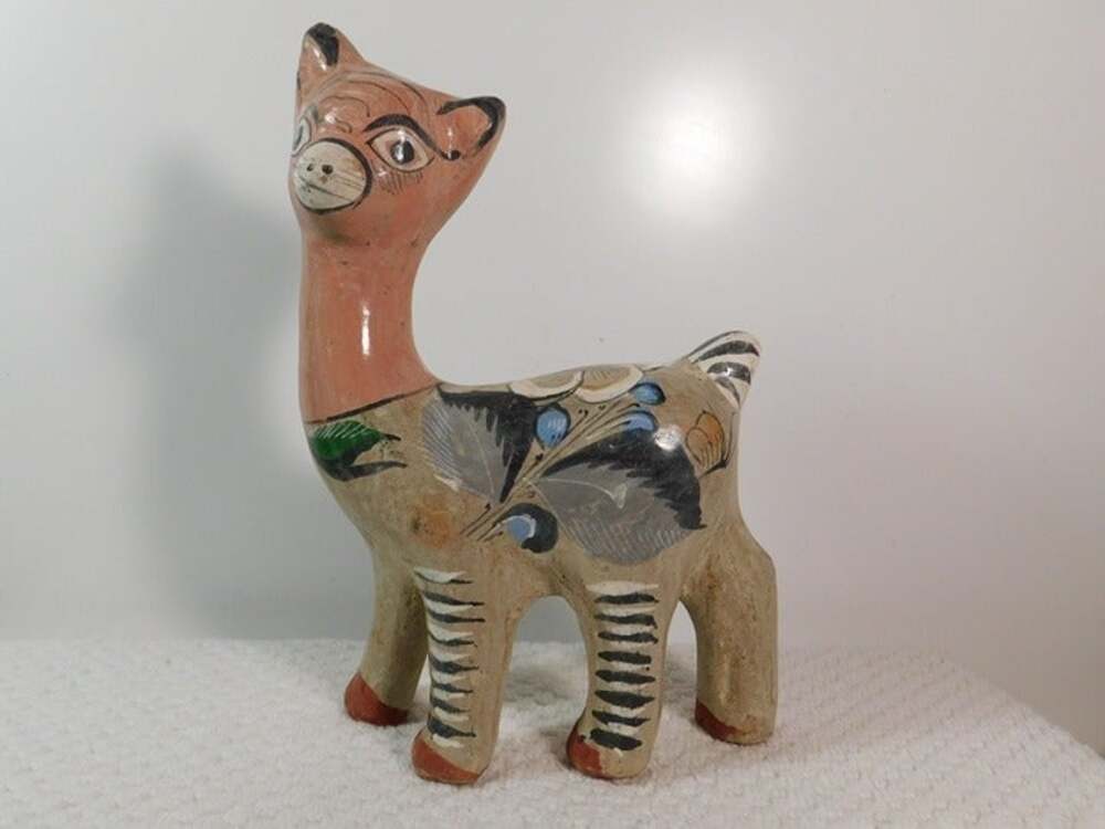 Vintage Ceramic folk art Llama